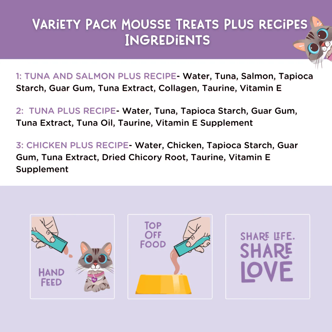 Variety Pack Mousse Treats Plus recipes, Pack of 24 Tubes - Image 3